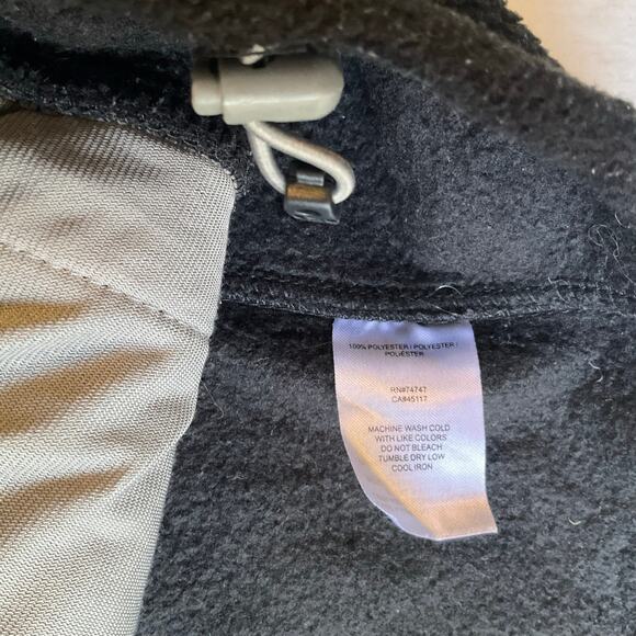 Bass Pro Shops Men Fleece Jacket size M Black Full Zip Warm No Hoodie - Picture 7 of 9